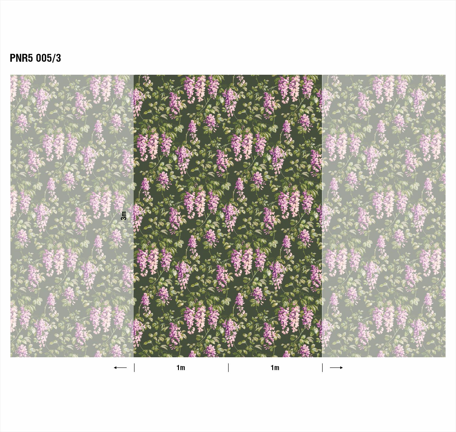 Панно Loymina Панорама Танец вистерий PNR5 005/3 3×1 Панно Loymina Панорама Танец вистерий PNR5 005/3 3×1